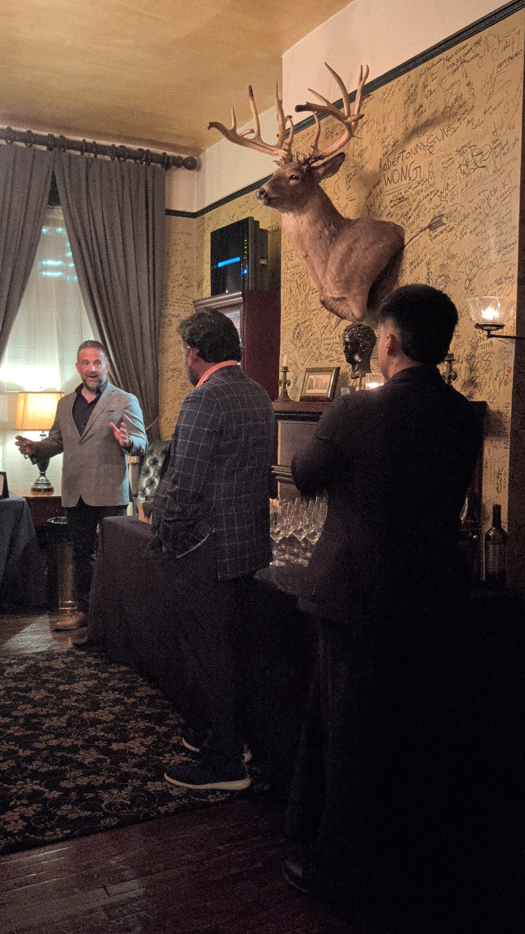 Jason Duncan giving the evening's short talk